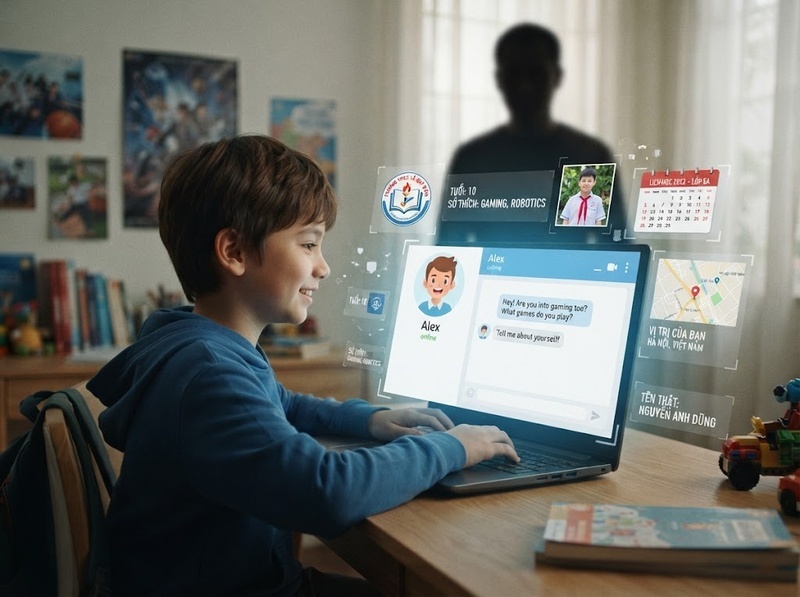 An toàn internet cho trẻ em cần bao gồm thông tin cá nhân và người lạ thế nào?