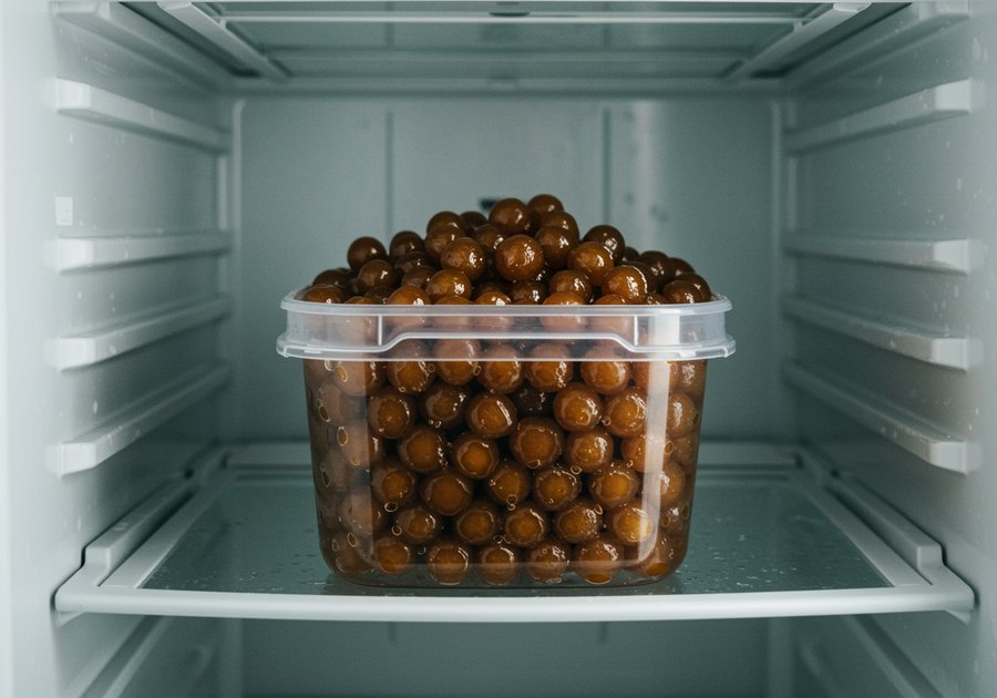 Cách bảo quản trân châu đường đen qua đêm không bị cứng