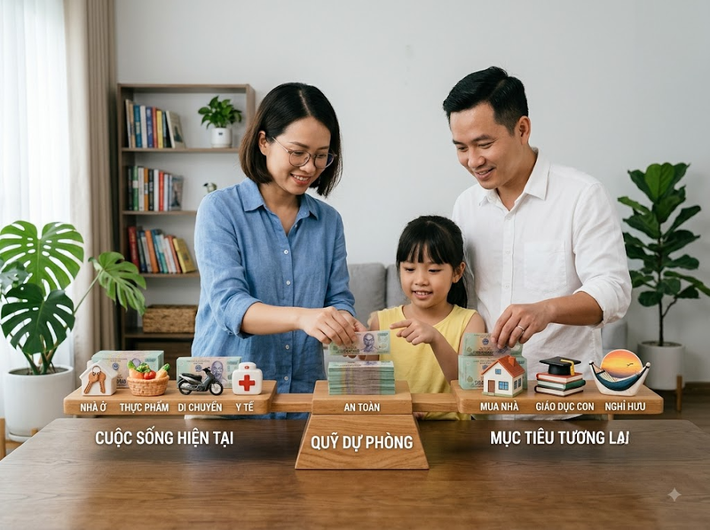 Cân bằng tài chính gia đình thế nào giữa nhu cầu và mục tiêu dài hạn?
