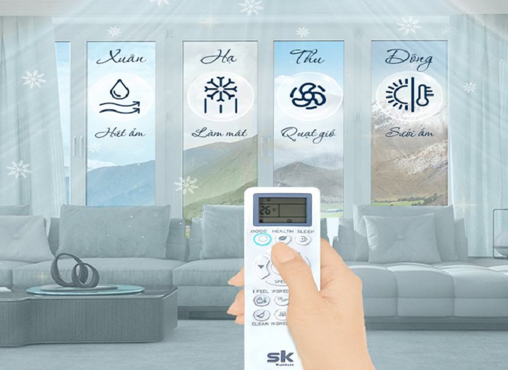 Cách bật chế độ mát nhất của điều hoà Sumikura để tiết kiệm điện