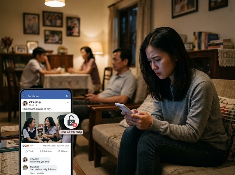 Chia sẻ thông tin cá nhân ảnh hưởng gia đình khi vượt giới hạn riêng tư ra sao?