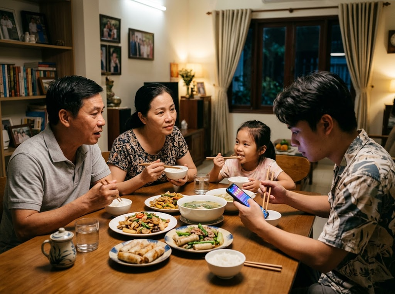 Công nghệ ảnh hưởng giao tiếp gia đình về chất lượng, cảm xúc và sự thấu hiểu ra sao?