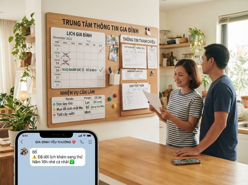 Công nghệ cho gia đình nhiều thế hệ nên hỗ trợ thông tin và nhiệm vụ thế nào?