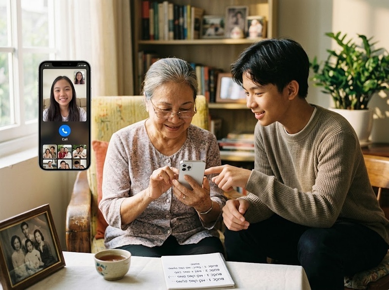 Công nghệ giao tiếp giữa các thế hệ giúp ông bà và con cháu kết nối thế nào?