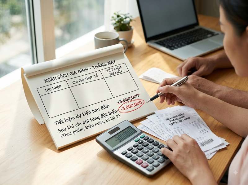 Điều chỉnh ngân sách gia đình thế nào khi chi phí sinh hoạt tăng?