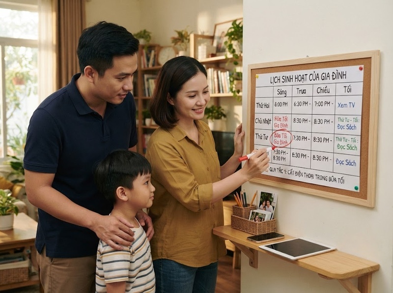 Điều chỉnh thời gian dùng thiết bị thế nào để gia đình dễ thích nghi?