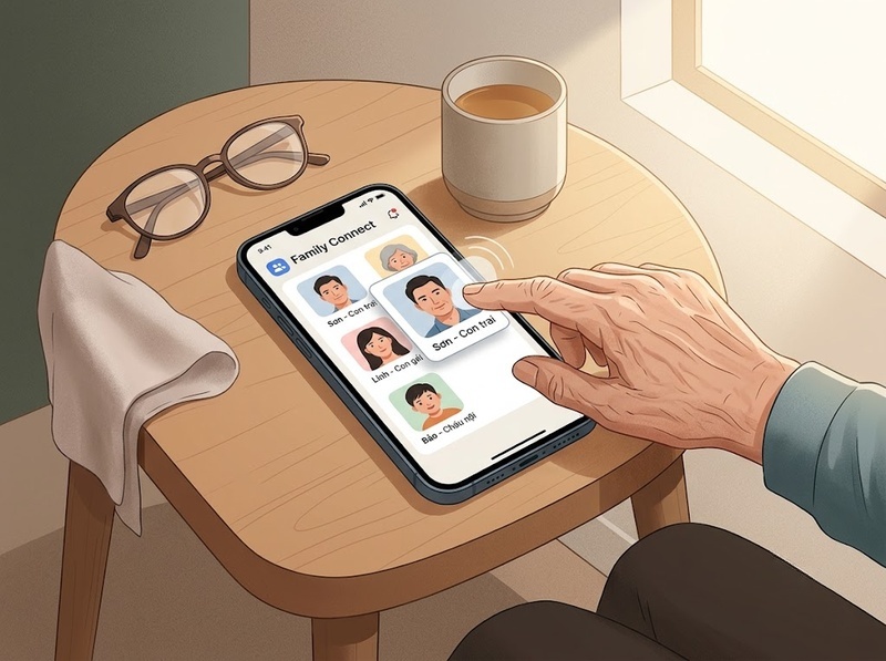 Giao tiếp số với người lớn tuổi nên được đơn giản hóa và hỗ trợ thế nào?