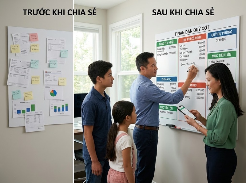 Giao tiếp tài chính trong gia đình giúp xây dựng minh bạch và đồng thuận