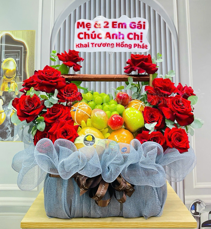 Giỏ trái cây khai trương gồm những gì để trông đẹp và mang ý nghĩa