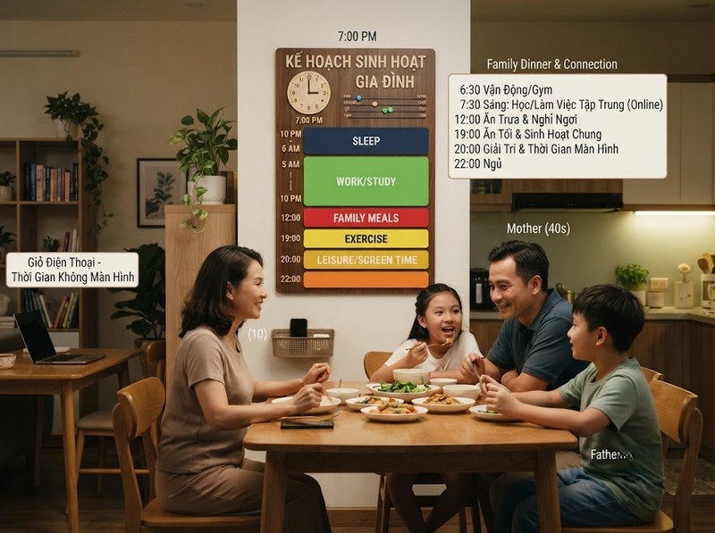 Giới hạn thời gian dùng thiết bị nên xác định theo độ tuổi và nhu cầu thế nào?