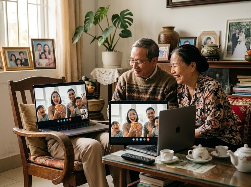 Gọi video với gia đình xa nhau thế nào để cuộc trò chuyện có chất lượng?