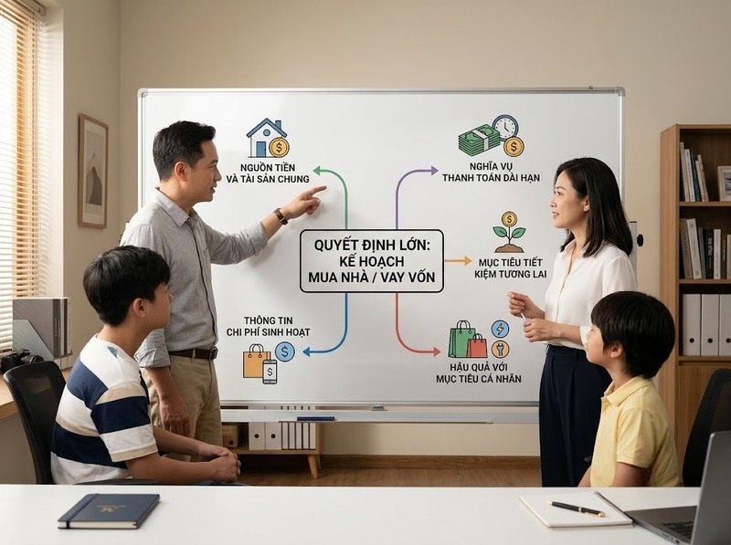 Người tham gia quyết định tài chính gia đình nên được xác định thế nào?