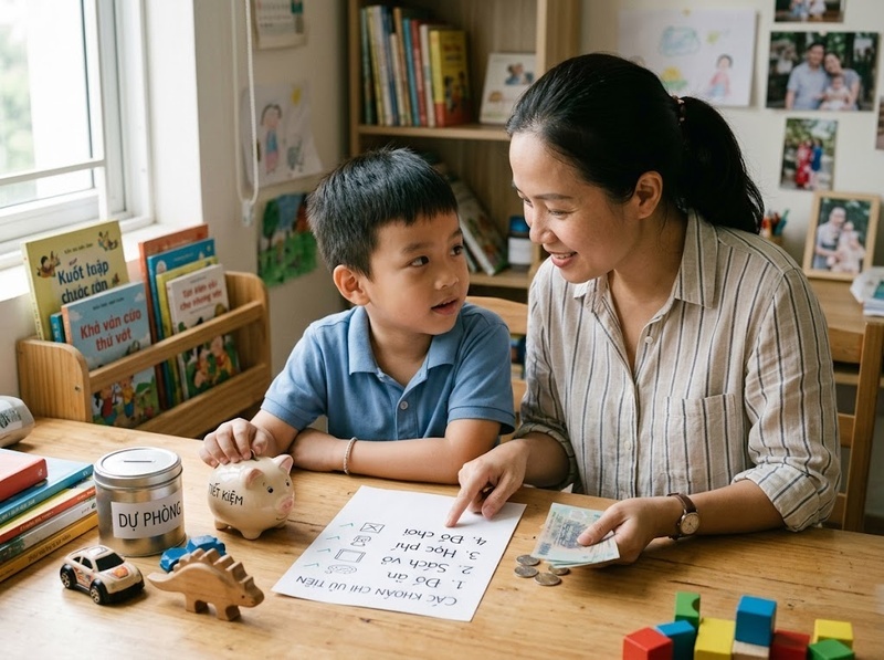 Nói với con về khó khăn tài chính thế nào phù hợp với độ tuổi?