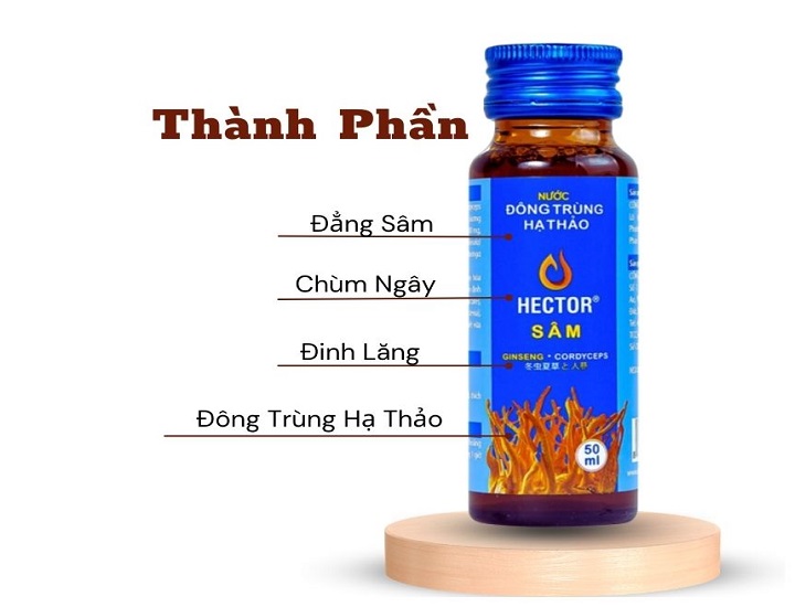 Nước uống đông trùng hạ thảo Hector Sâm giúp tăng cường sinh lý ra sao?