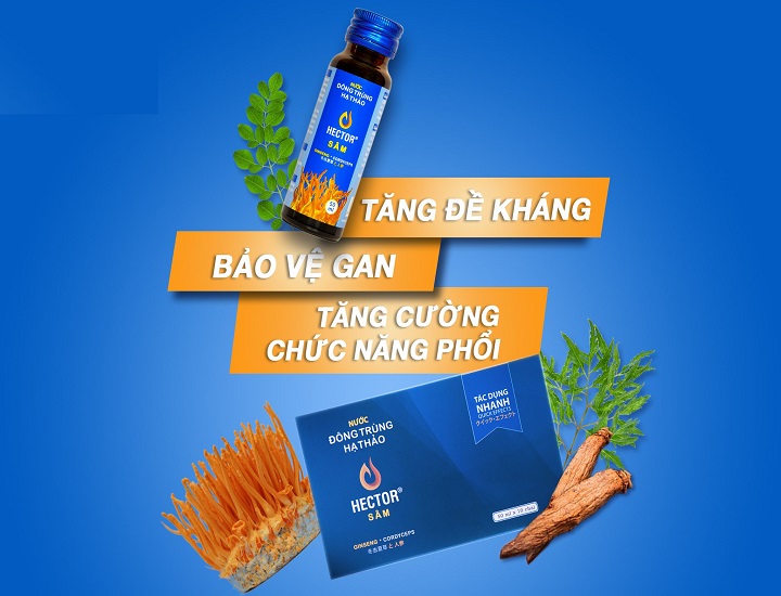 Nước uống đông trùng hạ thảo Hector Sâm giúp tăng cường sinh lý ra sao?