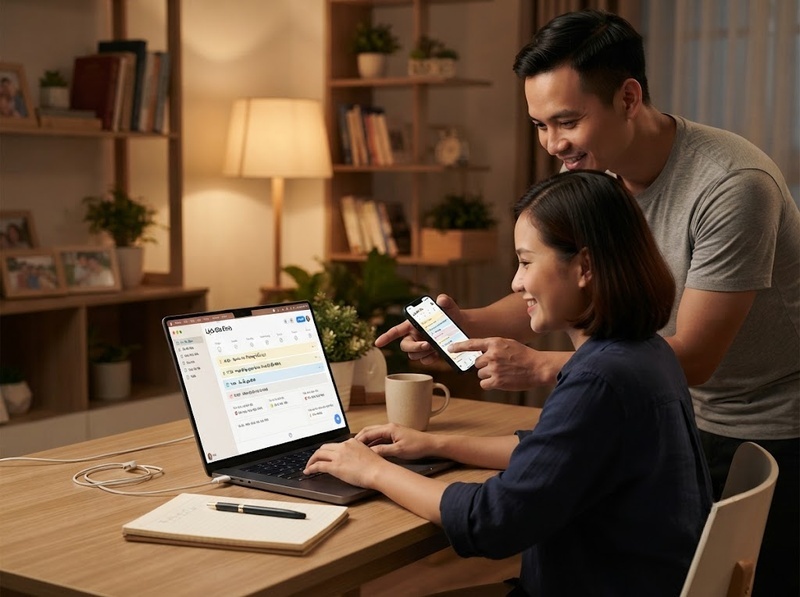 Phối hợp chăm sóc con bằng công nghệ thế nào để rõ lịch và trách nhiệm?