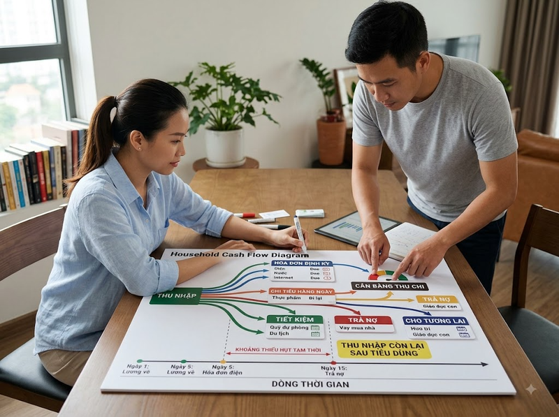 Quản lý tài chính gia đình giúp tổ chức tiền bạc hiệu quả thế nào?
