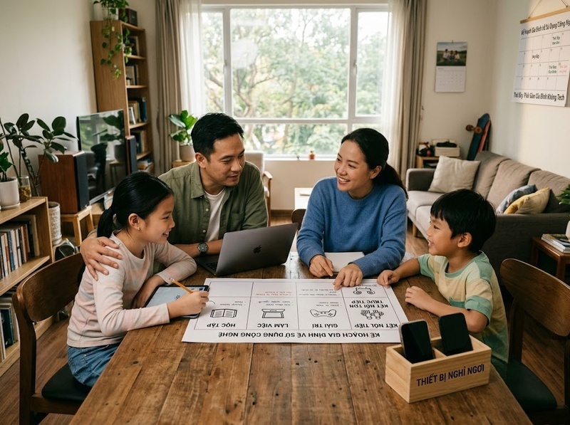 Quản trị công nghệ trong gia đình giúp duy trì cân bằng và thích ứng thế nào?