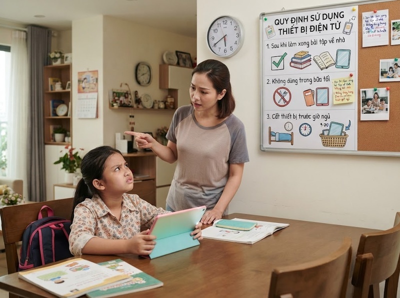 Quy tắc sử dụng công nghệ trong gia đình giúp cân bằng và giảm xung đột thế nào?