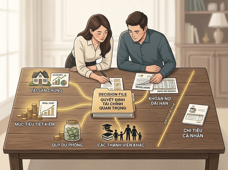 Quyết định tài chính cần thống nhất khi nào thay vì một người tự quyết?