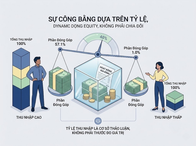 Quyết định tài chính khi thu nhập chênh lệch nên dựa trên nguyên tắc nào?
