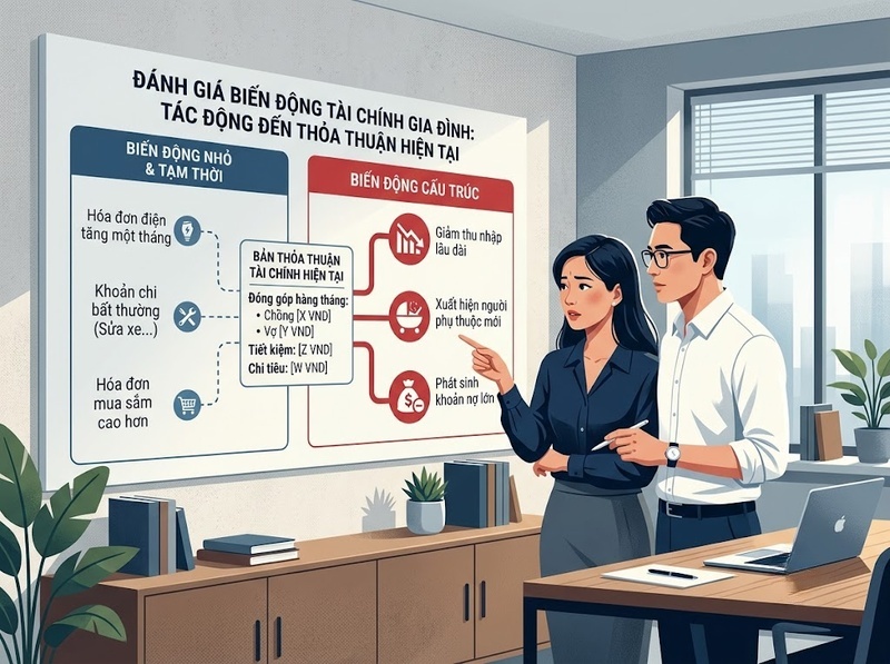 Rà soát thỏa thuận tài chính gia đình khi nào và dựa trên yếu tố gì?