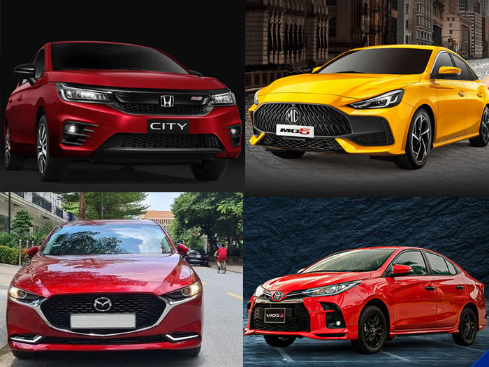 Chi tiết so sánh MG5 với Vios, Kia K3, Mazda 3 và Honda City