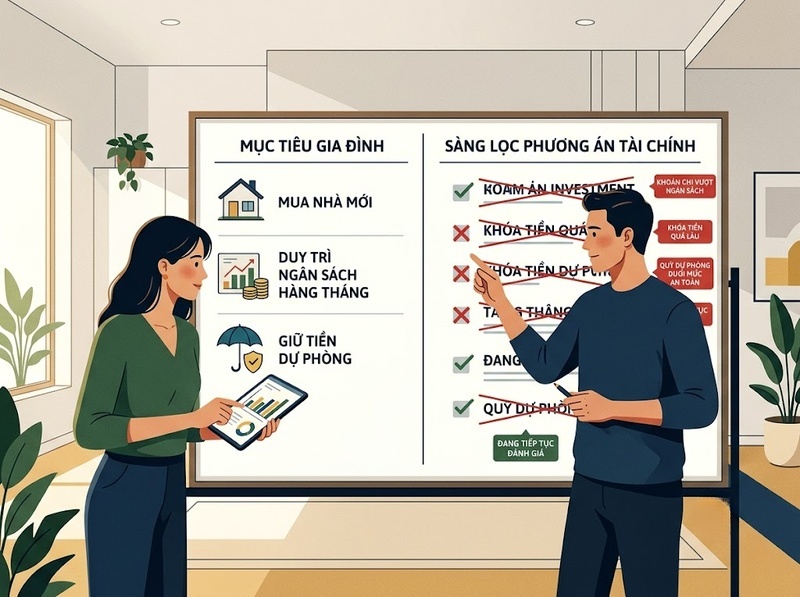 So sánh phương án tài chính gia đình theo những tiêu chí nào trước lựa chọn?