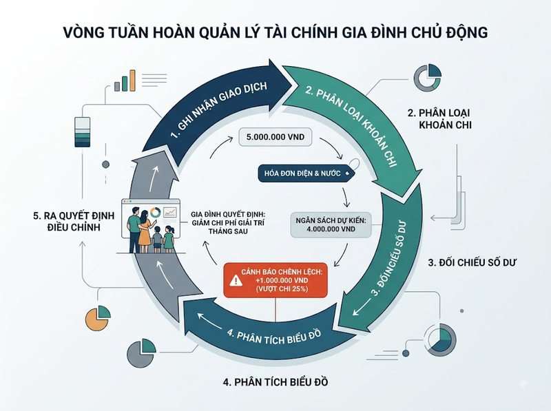 Theo dõi thu chi gia đình thế nào để kiểm soát dòng tiền tốt hơn?