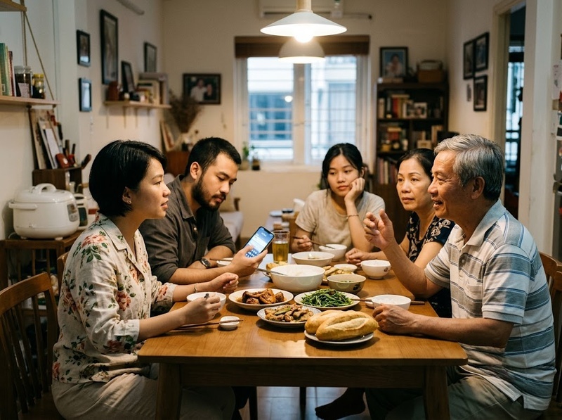 Thiết bị số ảnh hưởng thời gian gia đình khi sự chú ý bị phân tán ra sao?