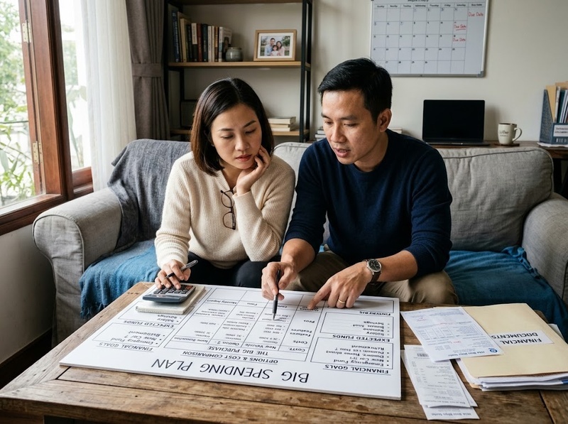 Thỏa thuận khoản chi lớn thế nào trước khi gia đình quyết định chi tiền?