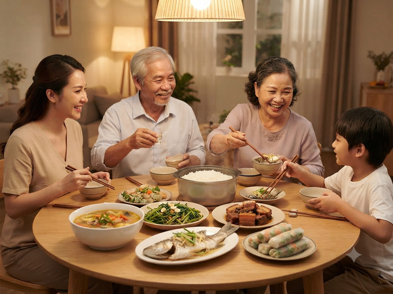Cách lựa chọn số lượng món cho thực đơn tiệc gia đình