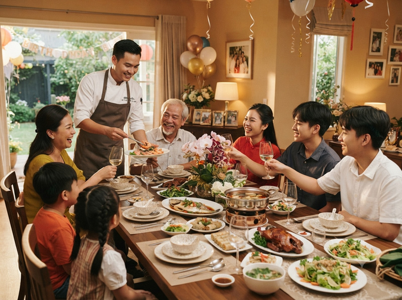 Những dịp phù hợp để thuê dịch vụ nấu tiệc gia đình