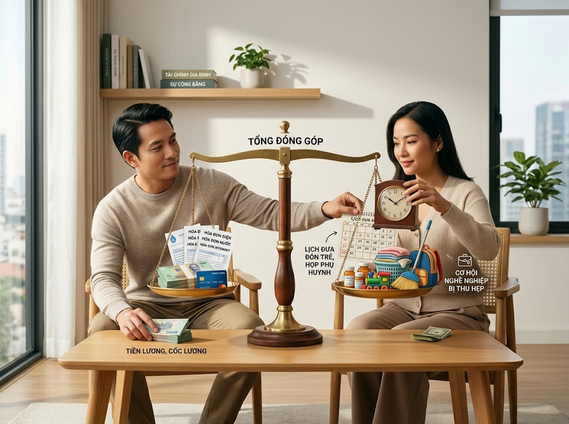 Trách nhiệm tài chính và công việc chăm sóc nên được tính công bằng thế nào?