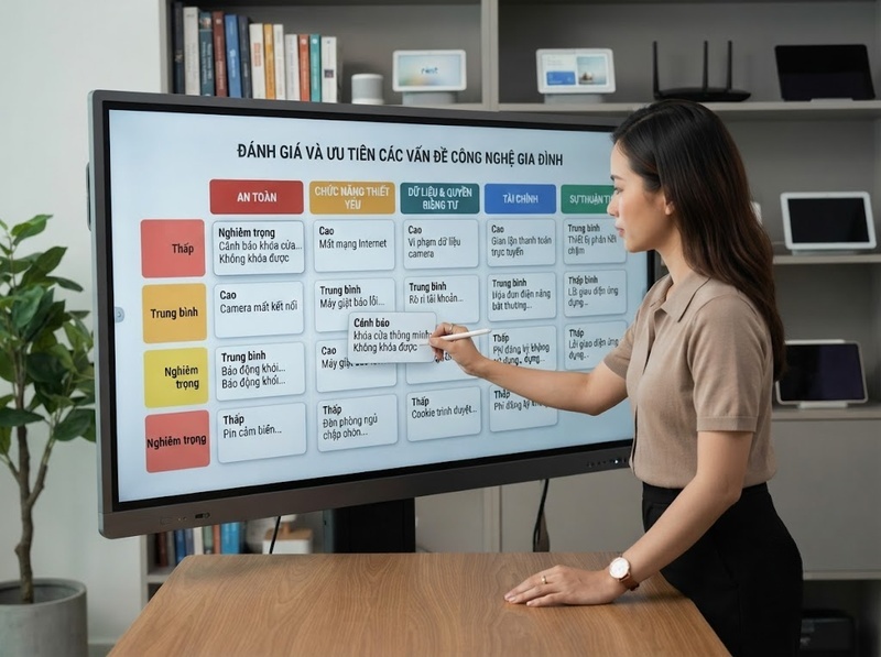Ưu tiên điều chỉnh công nghệ gia đình nên dựa trên mức độ ảnh hưởng nào?