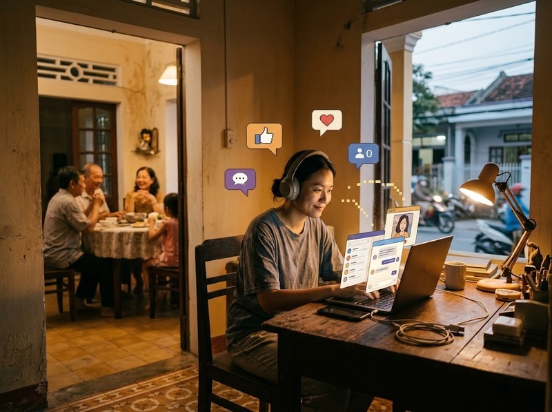 Ưu tiên hoạt động trực tuyến hơn gia đình nên được điều chỉnh thế nào?