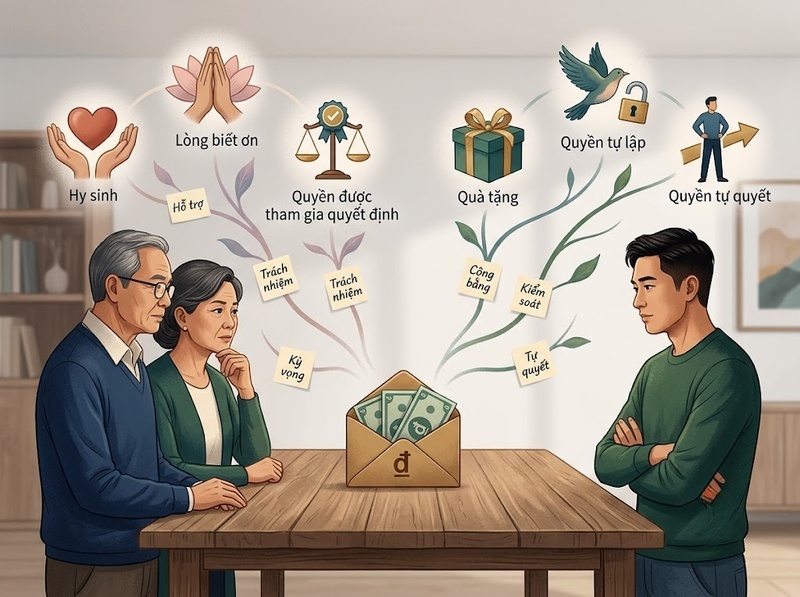 Xung đột tài chính cha mẹ và con trưởng thành nên giải quyết thế nào?