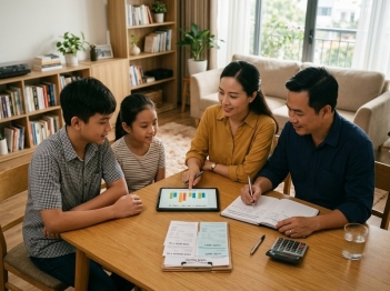 Cách đánh giá cân đối thu chi gia đình