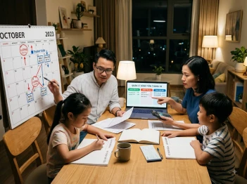 Cách quản lý dòng tiền gia đình theo tháng