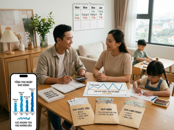 Cách lập ngân sách gia đình thu nhập không ổn định