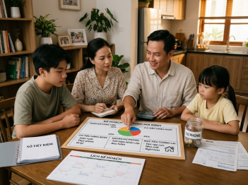 Nguyên tắc phân bổ thu nhập gia đình theo các nhóm nhu cầu