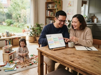 Cách phối hợp chăm sóc con bằng công nghệ