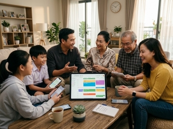 Cách quản lý lịch gia đình bằng công nghệ