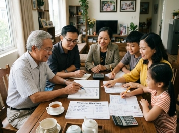 Tần suất trao đổi tài chính gia đình phù hợp