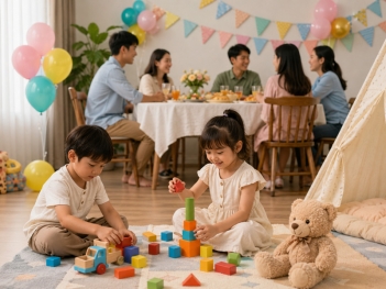 Gia đình có trẻ nhỏ cần lưu ý gì khi tổ chức tiệc