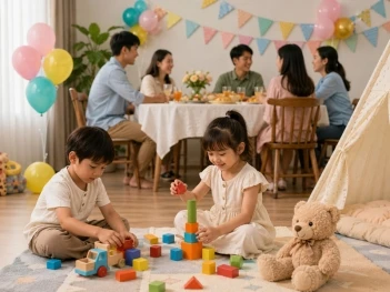 Gia đình có trẻ nhỏ cần lưu ý gì khi tổ chức tiệc