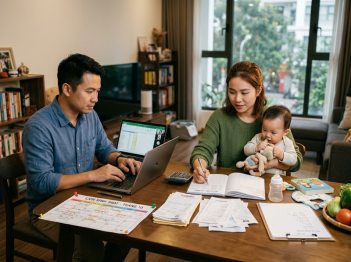 Trách nhiệm tài chính người không có thu nhập trong gia đình
