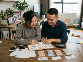Cách phân chia trách nhiệm tài chính vợ chồng
