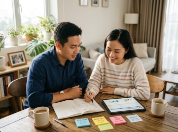 Cách trao đổi mục tiêu tài chính vợ chồng