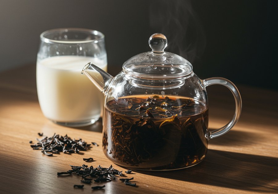cách nấu trà sữa truyền thống bằng trà đen